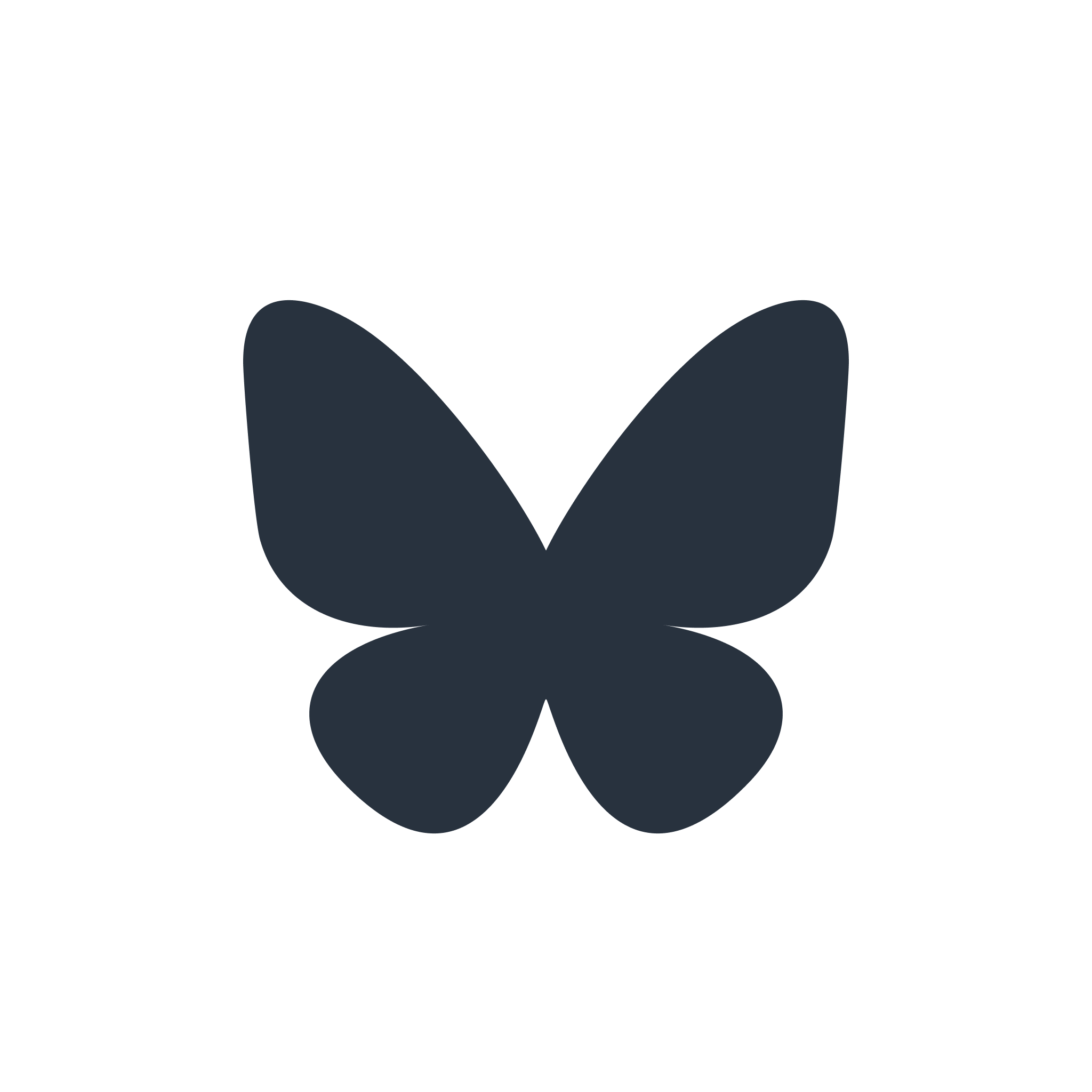 A Gray Version of the BlueSky Butterfly Logo.